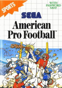 American Pro Football Sega Master System US box art